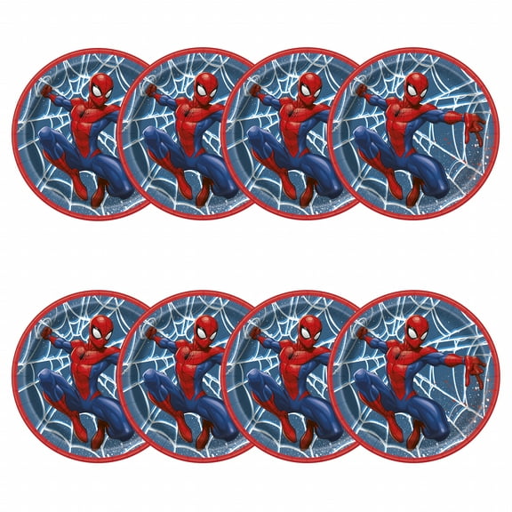 Spider-Man Round 7" Dessert Plates, 8ct