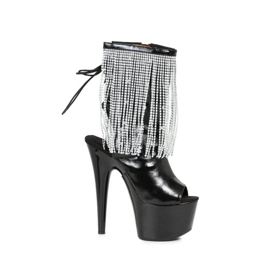 7" Platform Heel With Fringe Light Up.