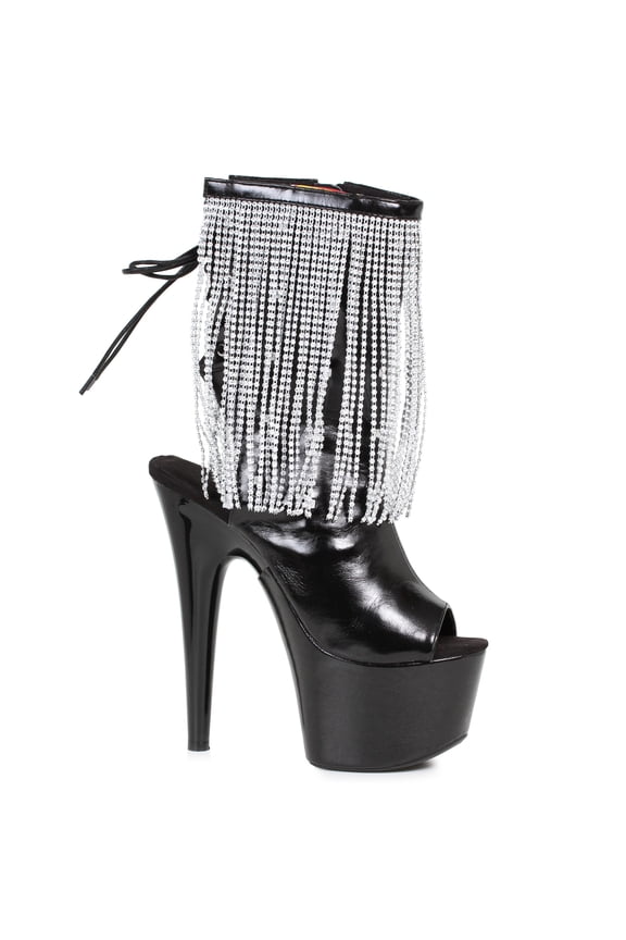 7" Platform Heel With Fringe Light Up.