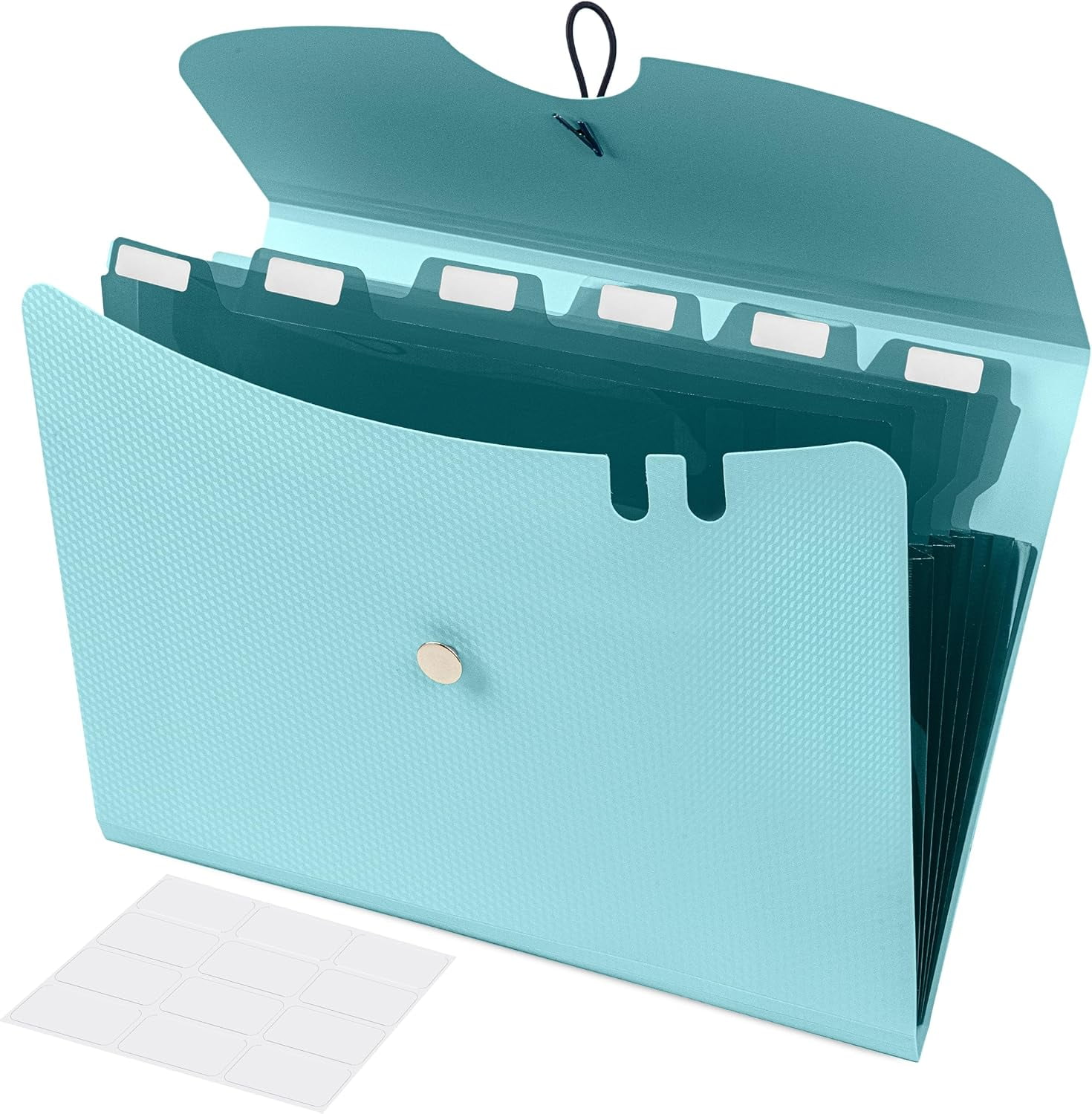 - 7 Pocket Expanding File Folder - Light Blue - 13