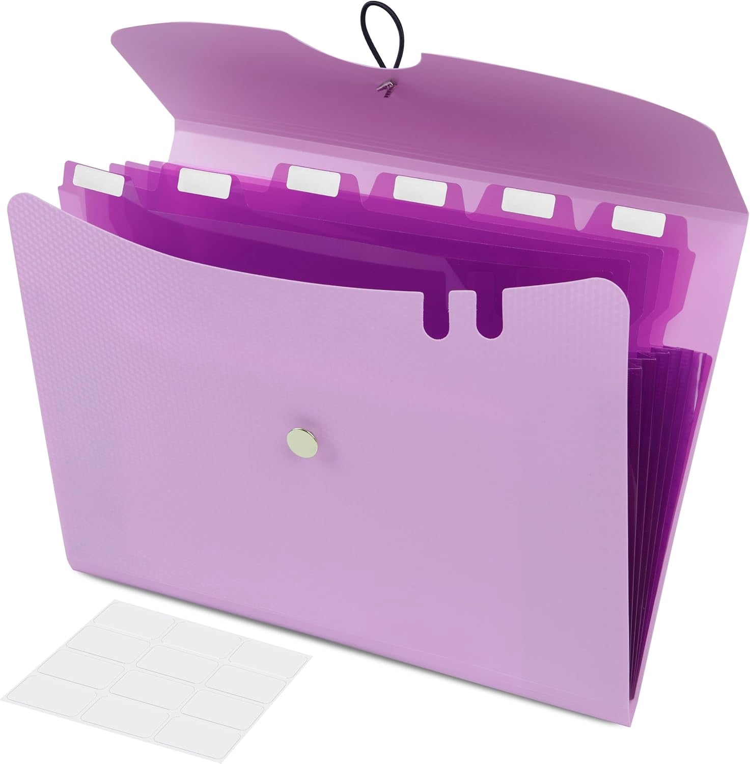 - 7 Pocket Expanding File Folder - Light Purple - 13