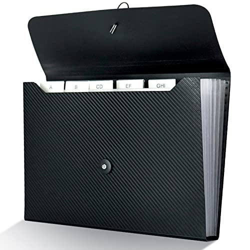 7 Pocket Expanding File Folder with Tab Inserts, Accordian File