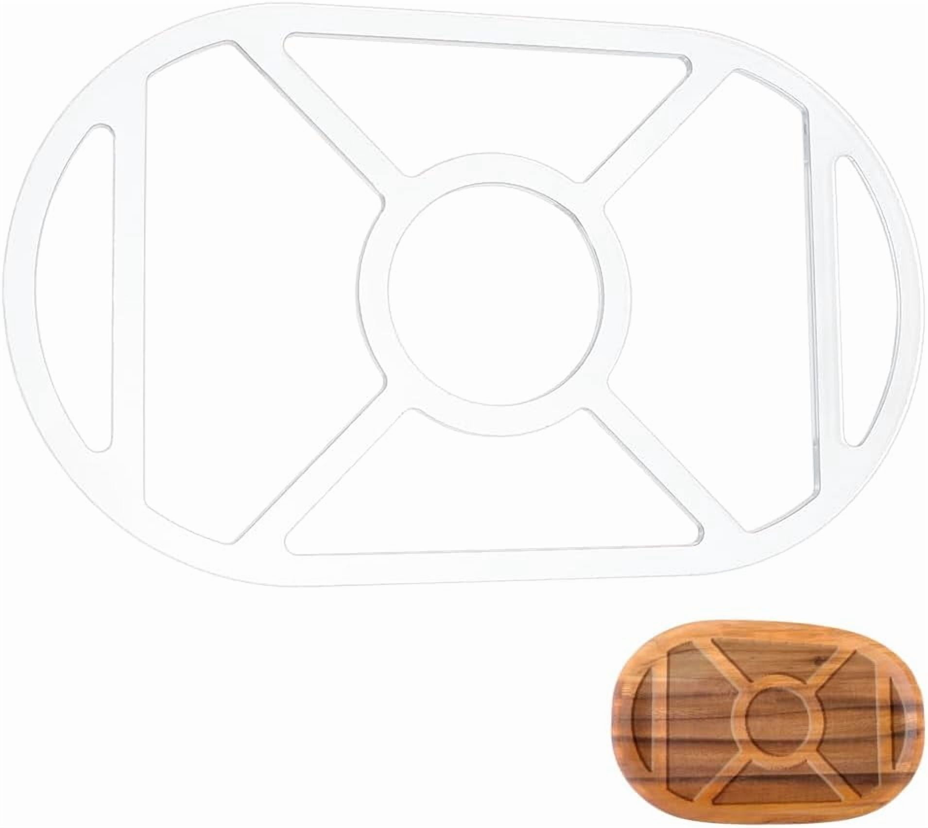 7 Pocket Valet Tray Router Template Oval Acrylic Woodworking Router ...