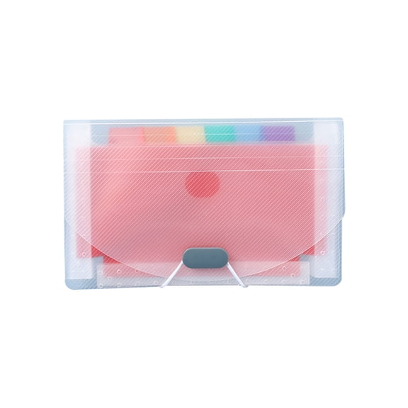7 Pockets Expanding File Folder,A6 Mini Coupon Organizer Wallet,Plastic Transparent Expandable Accordion File Organizer,Mini Accordion File Organizer for Storage Receipt,Cards,Tickets,B