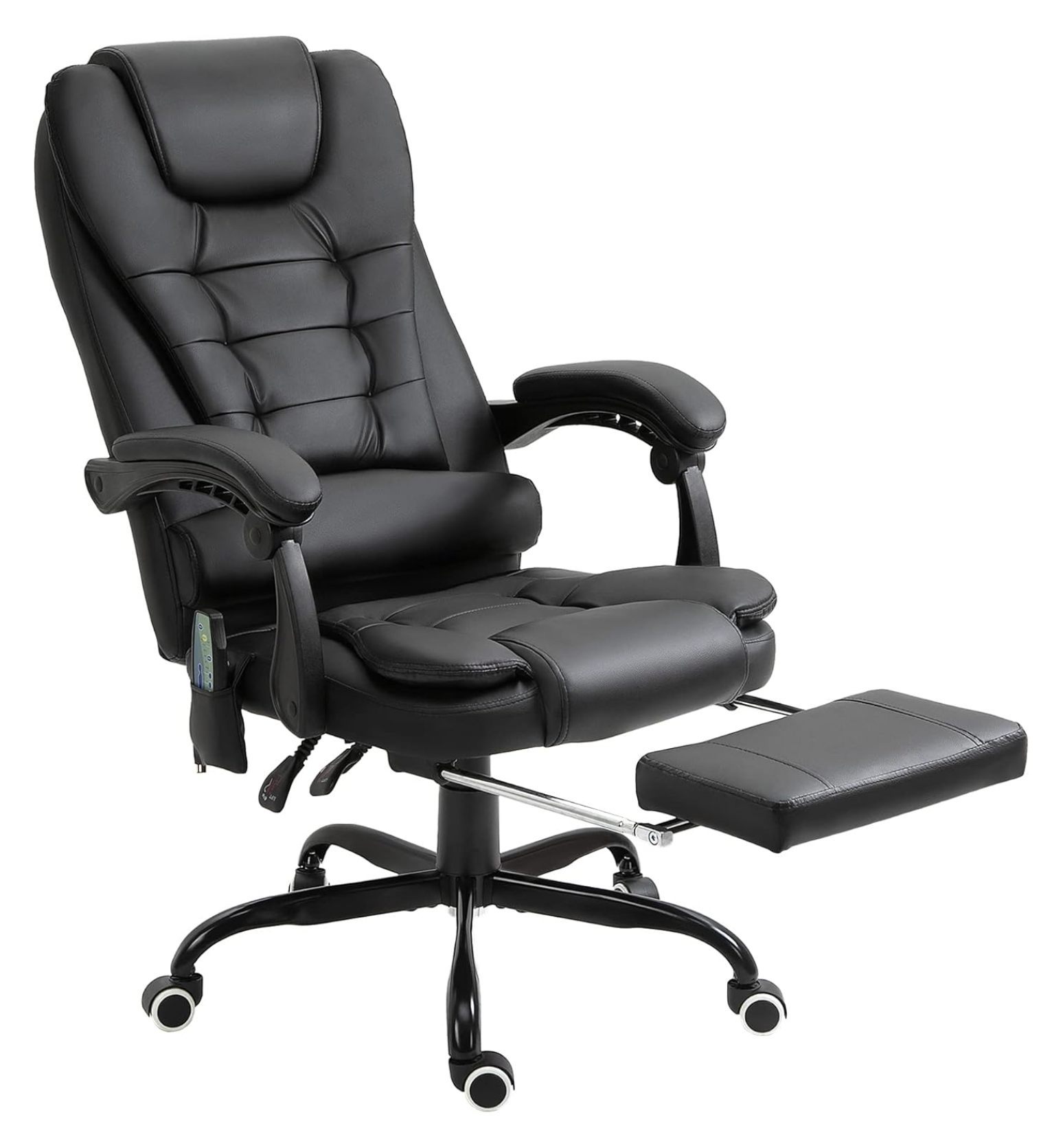 7Point Vibrating Massage Office Chair, High Back Executive Recliner