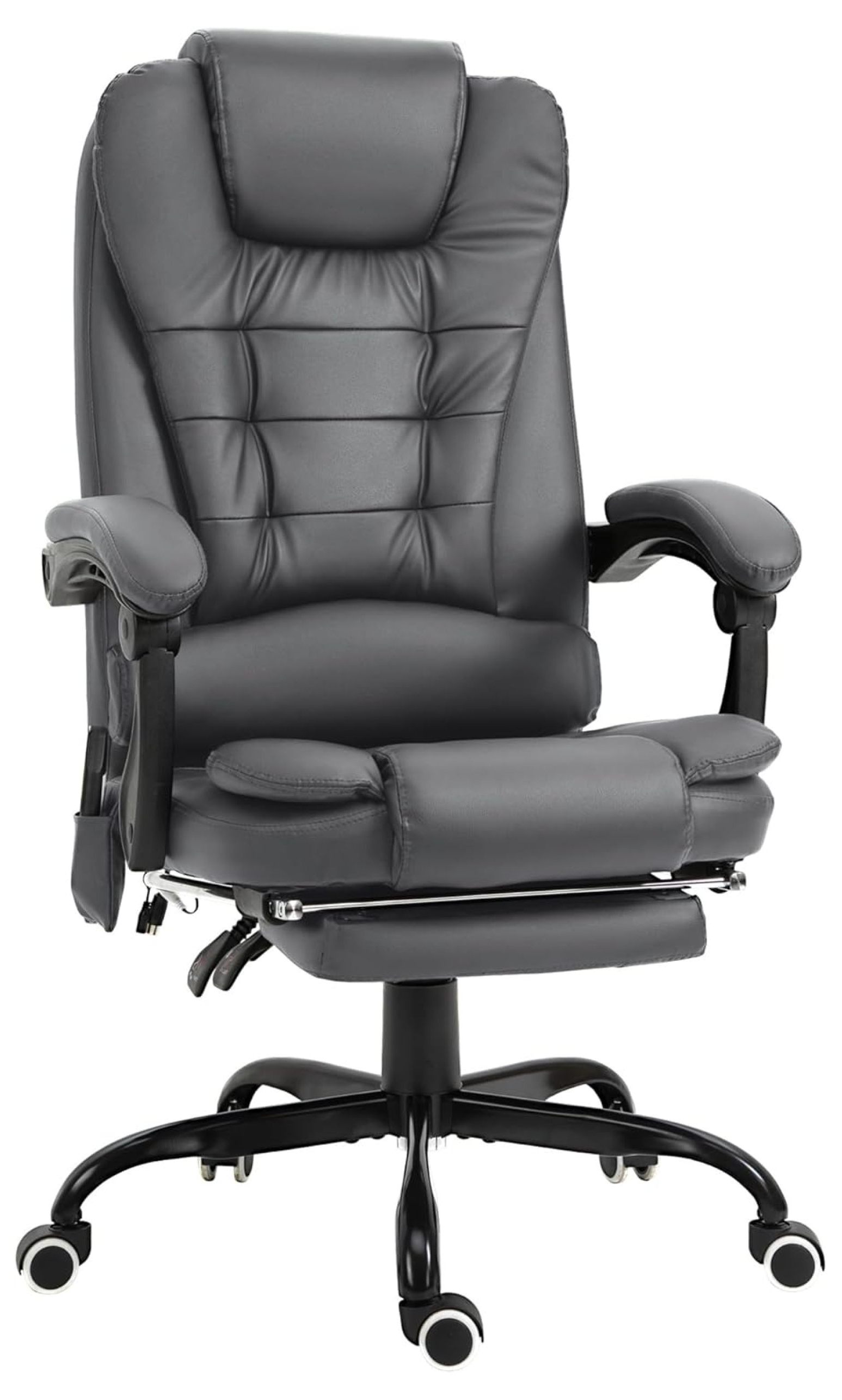 7Point Vibrating Massage Office Chair, High Back Executive Recliner