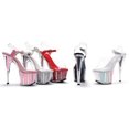 thumbnail image 1 of 7" Pointed Stiletto Glitter Platform Sandal, 1 of 6