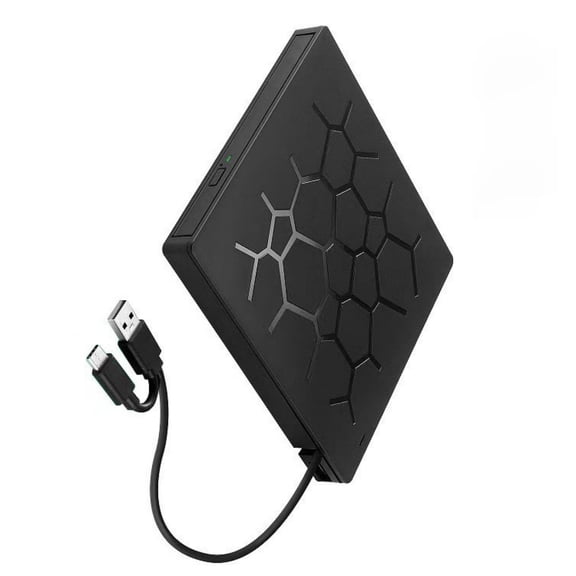 7 Port External Disc Drive USB3.0 Type C Disc Player Burning Compatibles Laptop Desktop Multiple Systems