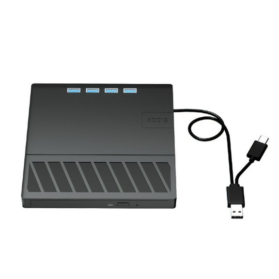 7 Port External Disc Drives with USB Ports Card Slots USB3.0 Portable Disc Disk Drives Player Burners Reader Writer