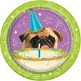 thumbnail image 1 of 7" Pug Dog Paper Dessert Plates, 8ct, 1 of 4