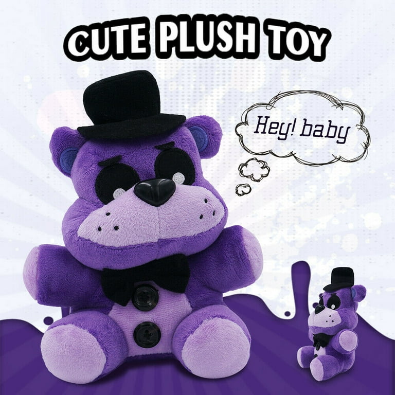 7 Purple Freddy - FNAF Sanshee Plushie Five Nights at Freddy's Toys Plush  Purple Bear 