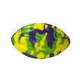 thumbnail image 1 of 7" Purple, Green and Yellow Camo Print Foam Football (Sack of 40), 1 of 1