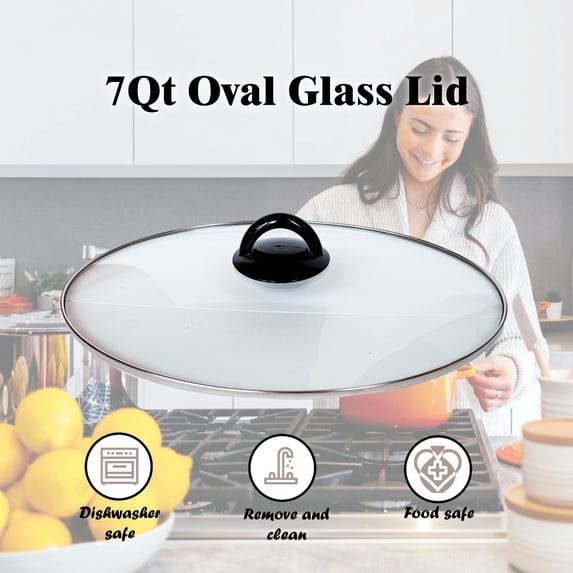 7 Qt Slow Cooker Lid for Pots and Pans