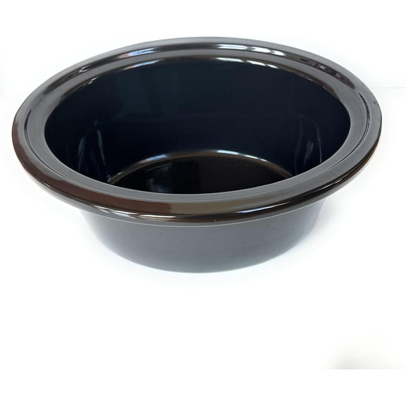 7 Quart Ceramic Replacement Insert, Compatible with Crockpot Slow Cooker Models CPSCVC70LL-G,CPSCVC70LL-SSCCPVLF712-S-BR and CPSCVTS70LL-S black