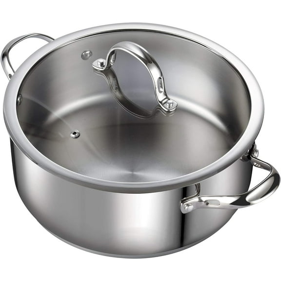 7-Quart Classic Stainless Steel Stockpot, Silver