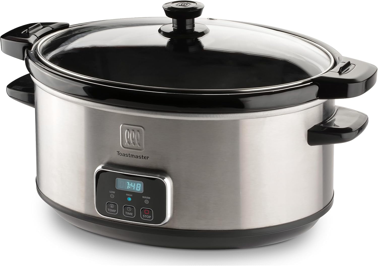 7-Quart Brushed Stainless Steel Digital Slow Cooker