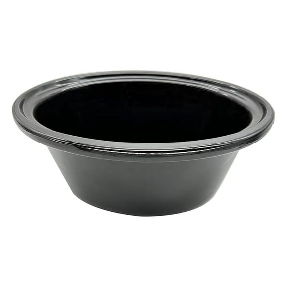 7 Quart Slow Cooker Oval Ceramic Pot Replacement Insert Pot, Compatible with Crockpot Slow Cooker CPSCVTS70LL-S, SCCPVLF710-S, SCCPVLF712-S-BR and CPSCVC70LL-B-122, Black