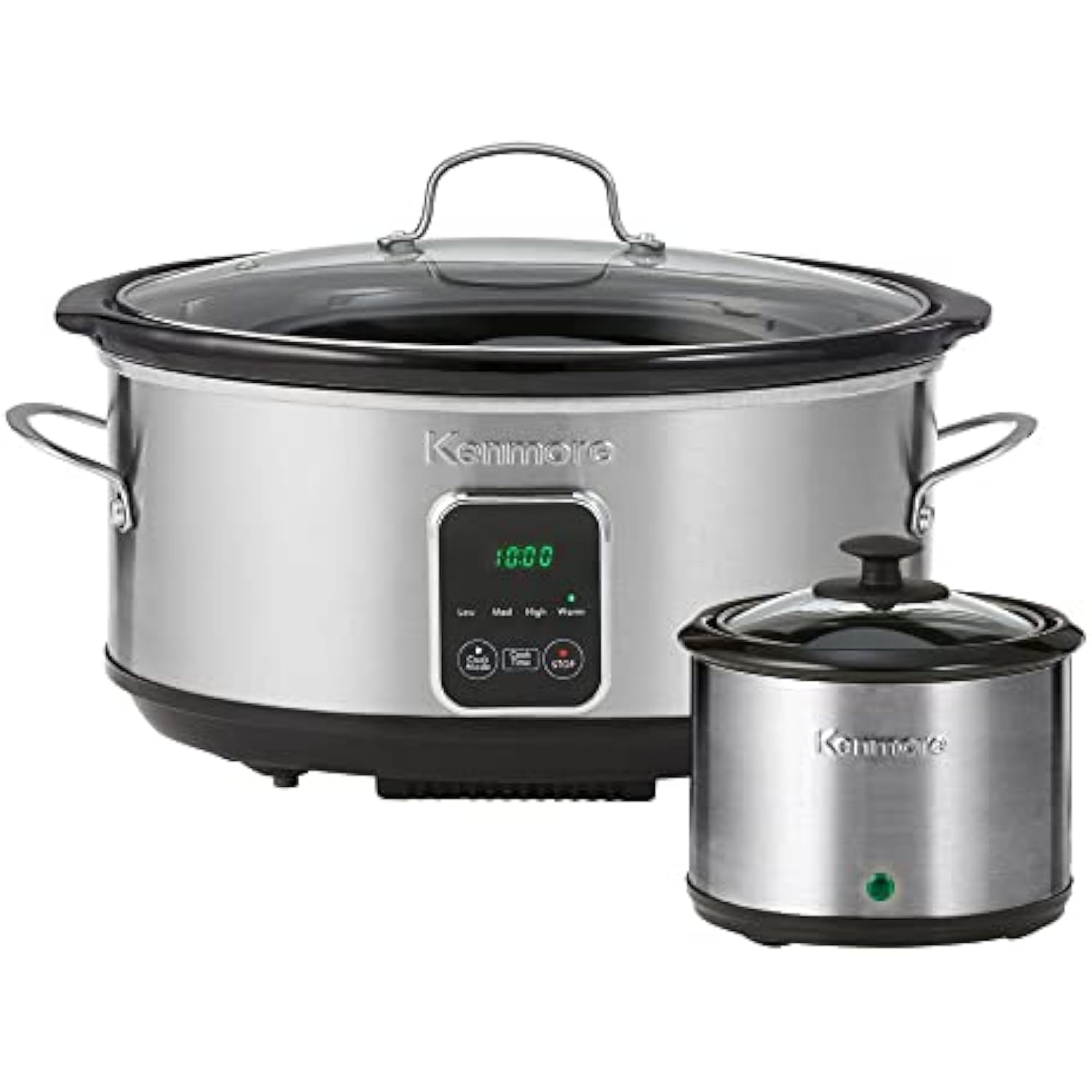 7 Quart Slow Cooker - Programmable crock pot with Dipper, Stainless ...
