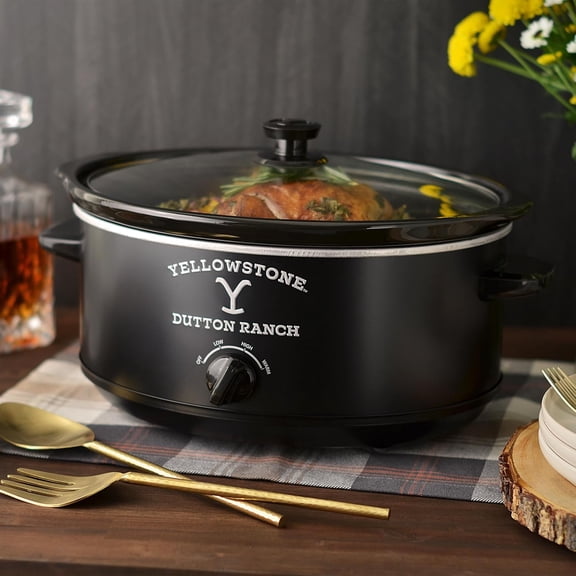 7-Quart Slow Cooker by - Food Warmer with Manual Heat Control & Removable Stoneware