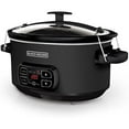 thumbnail image 1 of 7-Quart Slow Cooker with Locking Lid & Removable Stoneware Crock - 3 Heat Settings, Chalkboard Design + Easy-Clean Kitchen Essential for Family Meals, 1 of 6
