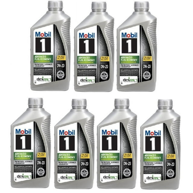 7 Quarts Engine Motor Oil Mobil 1 Advanced Full Synthetic SAE 0W-20 MPN #124184