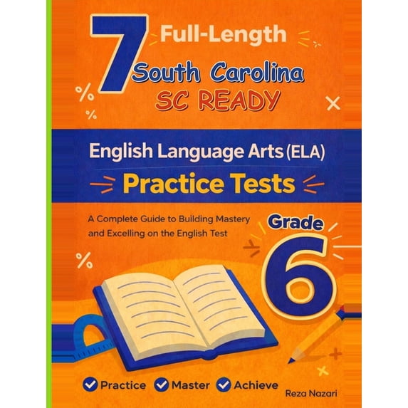 Practtice Test 7 Realistic South Carolina SC READY Grade 6 English Language Arts ...