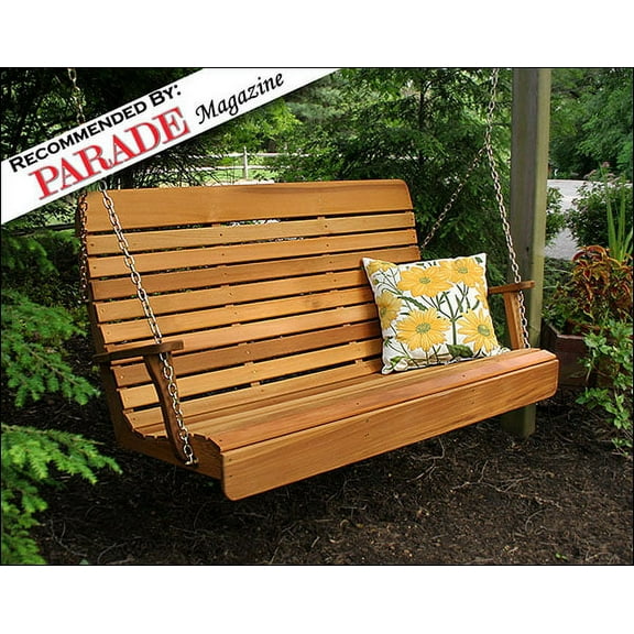 7' Red Cedar Royal Highback Swing