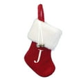 thumbnail image 1 of 7" Red/White Monogram "J" Mini Stocking, 1 of 5