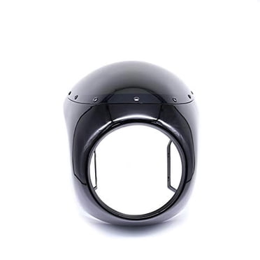 7" Round Headlight Retro Handlebar Fairing Windshield For Harley Cafe Racer - ABS
