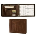 thumbnail image 1 of 7 Ring Check Binder for Business Checks, Checkbook Binder with Zipper for 3-up Business Checks,Personalized Check Book Portfolio for 9 x 13 inch Sheets 600 Check, Check Holders for Men/Women, 1 of 8