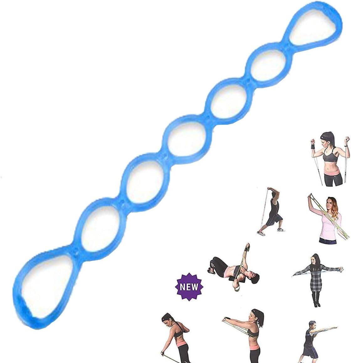 Ring Stretch Resistance Exercise Band, Miracle Miles Band, Yoga