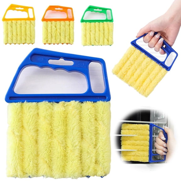 7 Roller Window Blind Cleaner - Multi Function Dusting Tool for Venetian Vertical Blinds, Microfiber Sleeves Removable Washable