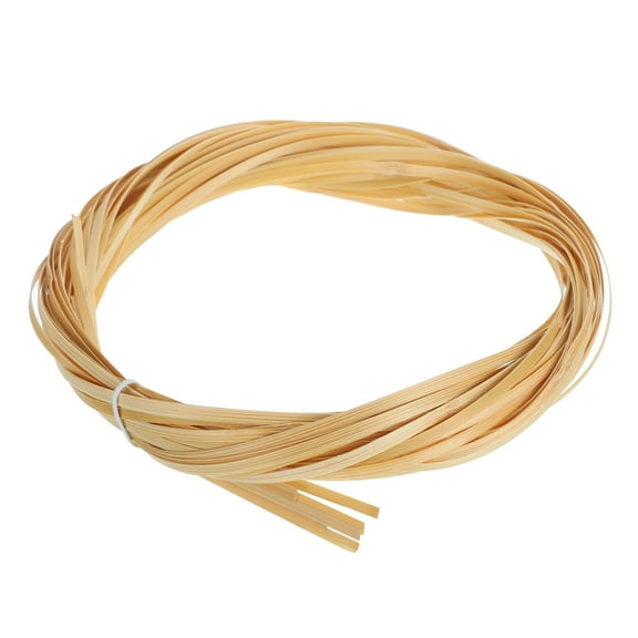 7 Rolls Bamboo Strips for Weaving, 0.12" x 10ft Basket Weaving Supplies, 0.4mm Thick