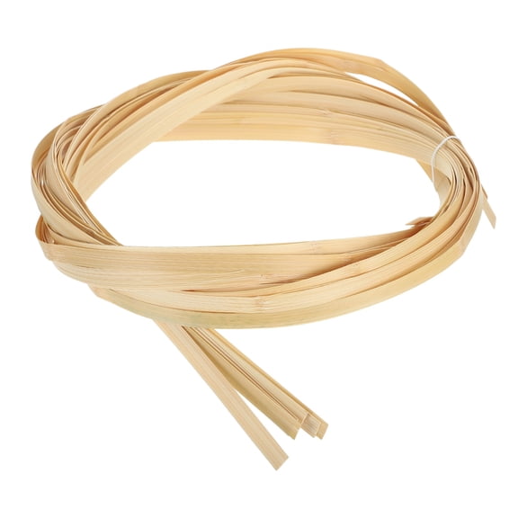 7 Rolls Bamboo Strips for Weaving, 0.39" x 10ft Basket Weaving Supplies, 0.6mm Thick