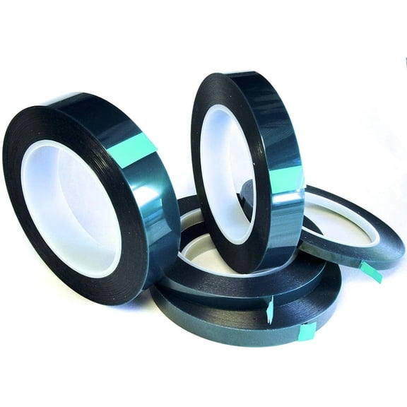 7 Rolls Green Powder Coating Anodizing Polyester Silicone Adhesive Masking Tape
