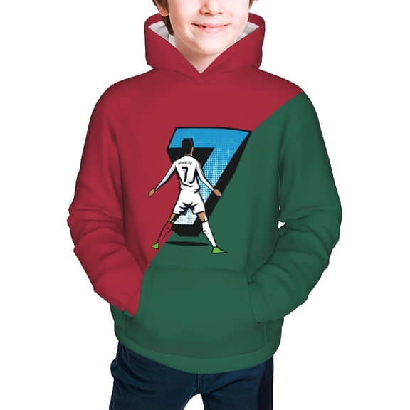 #7 Ronaldo Fashion Hooded Sweater Hoodies For Teens With Pocket