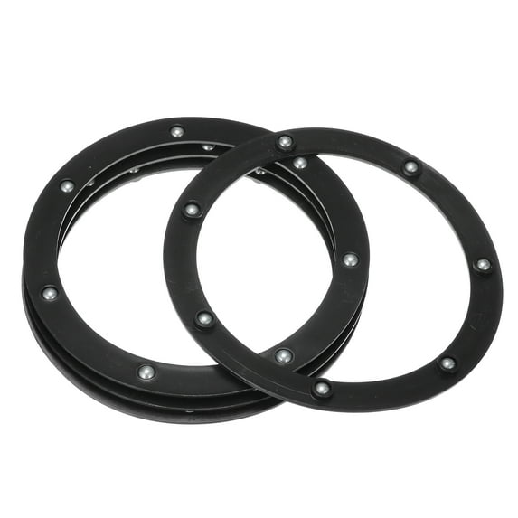 Uxcell 7" Rotating Swivel Stand with Steel Ball Lazy Susan 0.06x4.97" Black 4Pcs