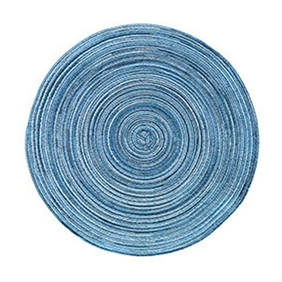 7 Round Braid Placemats For Table 15in Heat Withstanding Stain Withstanding Non Washable For Dining Table Holiday Parties Coffee Wedding Party. Outdoor Table Setting for 2 Dinner Table Mats round 4x4