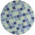 thumbnail image 1 of 7' Round UV treated Polypropylene Blue Area Rug, 1 of 2