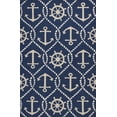 thumbnail image 1 of 7' Round UV treated Polypropylene Navy Area Rug, 1 of 2