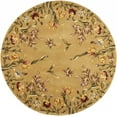 thumbnail image 1 of 7' Round Wool Gold Area Rug, 1 of 1
