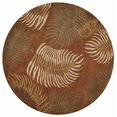thumbnail image 1 of 7' Round Wool Rust Area Rug, 1 of 2