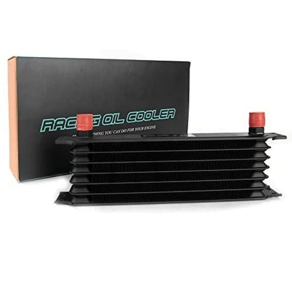 7 Row AN10 Universal Aluminum Engine Transmission Oil Cooler