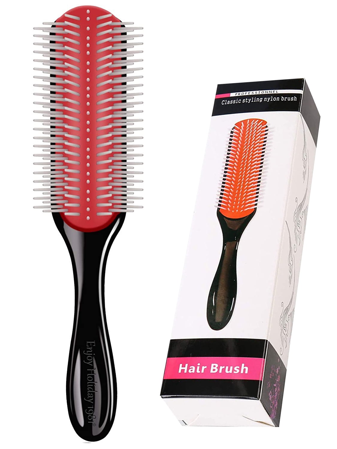 7-Row Wet Curly Hair Brush for Styling and Jamaica Ubuy