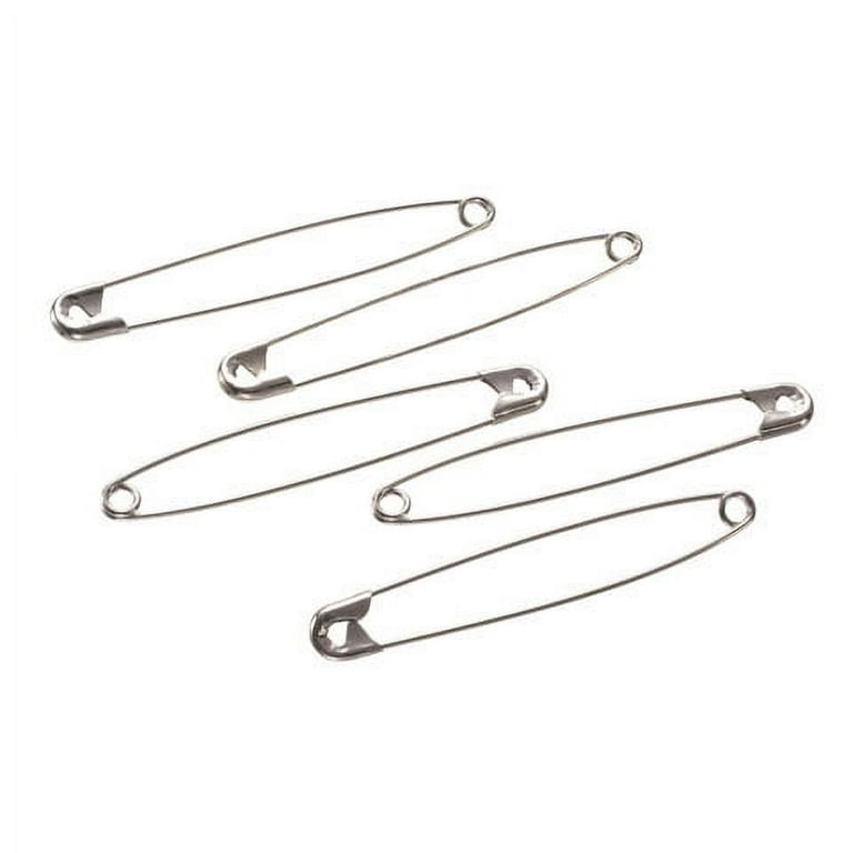 Nickel Safety Pins - Size 3