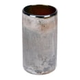 thumbnail image 1 of Vickerman 7" Sand Stone Round Glass Vase. Tie earth tones into your modern décor with this sand stone accent piece. Pair this vase with your favorite faux floral for the perfect finishing touch. Each, 1 of 1