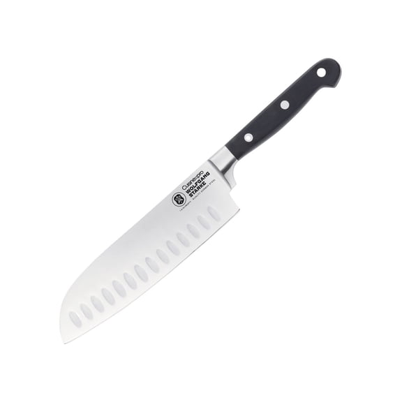 7" Santoku Knife with Broad Blade for Slicing, Dicing, and Mincing