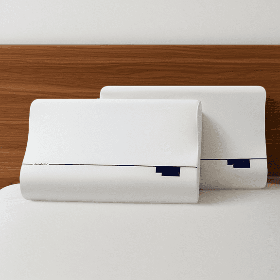 7-Second Slow Rebound Memory Foam Pillow - Cooling Gel & Ergonomic Wave Design for Neck Comfort, Home Travel Dorm Use