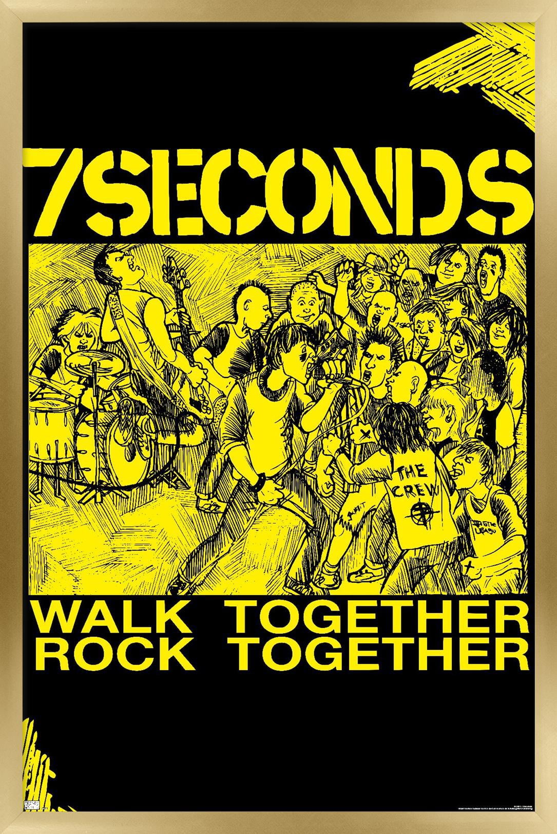 7 Seconds - Together Wall Poster, 22.375" x 34", Framed