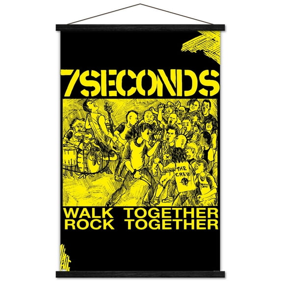 7 Seconds - Together Wall Poster with Wooden Magnetic Frame, 22.375" x 34"